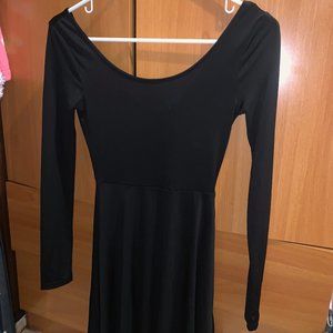H&M Black Skater Dress - XS